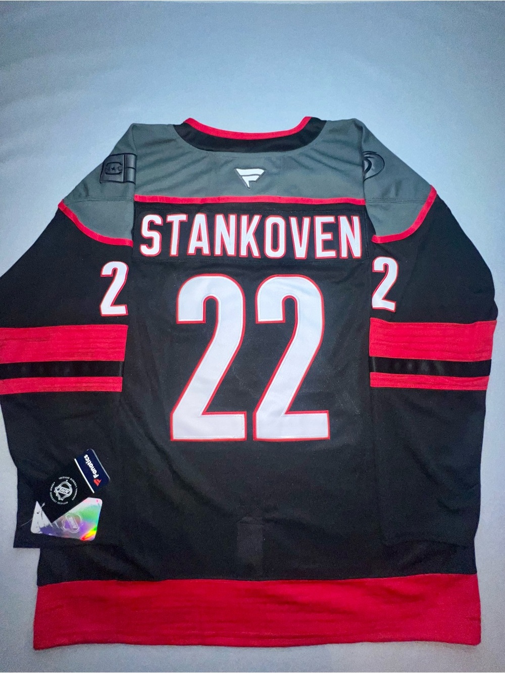 Carolina Hurricanes Logan Stankoven 2026 Stanley cup playoff Hockey Jersey Sz 54